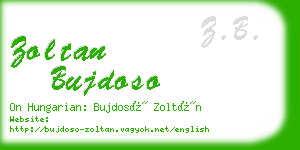 zoltan bujdoso business card